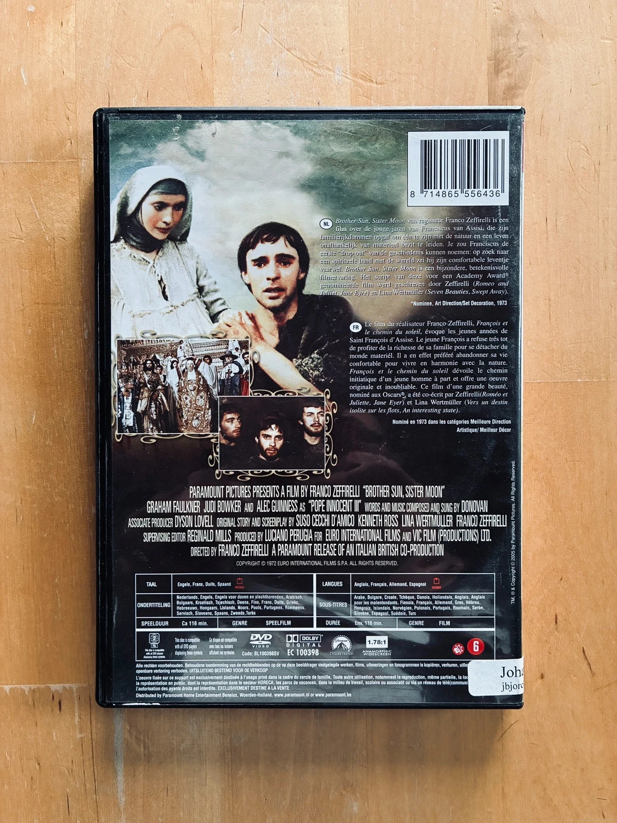 DVD Hermano Sol Hermana Luna: François et le chemin du Soleil de Franco Zeffirelli. – photo 3
